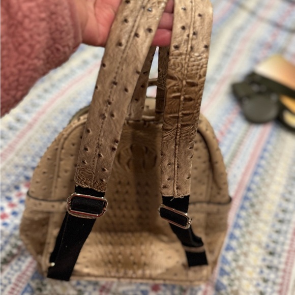 Textured Tan Backpack - Picture 3 of 5